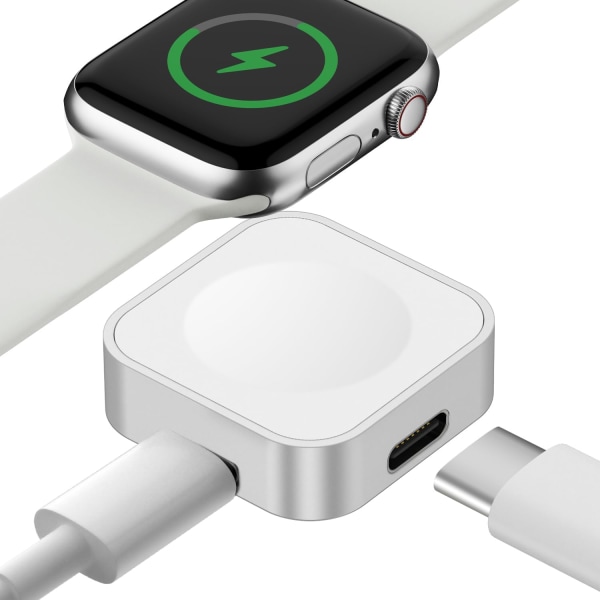 Magnetisk laddare Adapter för Apple Watch Återanvändbar USB C eller iPhone