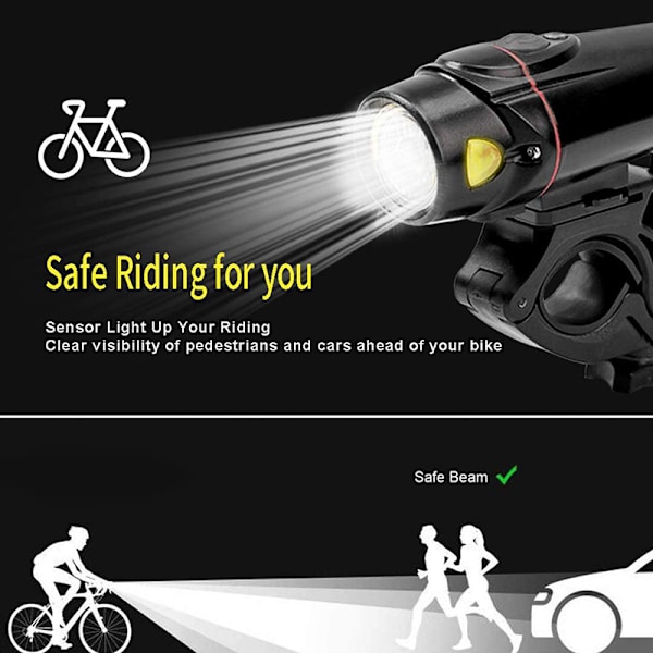 Lumina 350 Boost USB Ladattava MTB- ja Maantiepyörän LED-Valo, ZQKLA