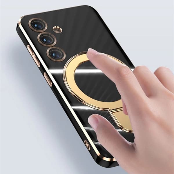 SKALO Samsung S25 Gullring Deksel - Hvit Hvit,su