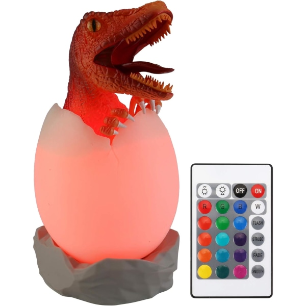 Dinosaur Night Light til børn, 16 farver skiftende Dinosaur L,ZQKLA