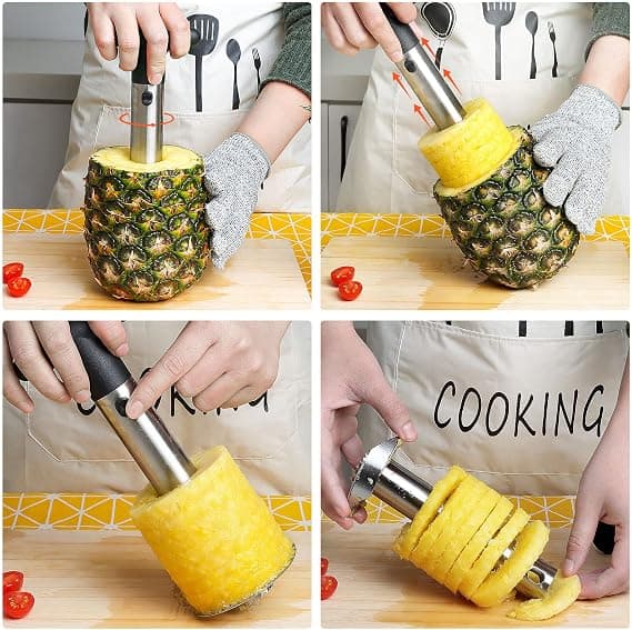 Ananas Kutter, Ananas Kutter med Matkvalitet Rustfritt Stål, ZQKLA