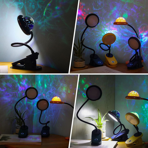 Bordlampe for barn med fleksibel hals USB oppladbar, LE,ZQKLA