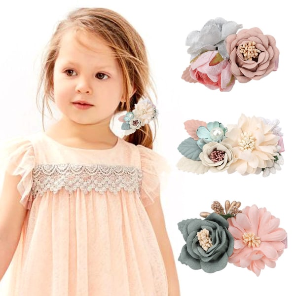 Children's Small Fresh  Hair Accessories Simple Fabric Hairp,ZQKLA