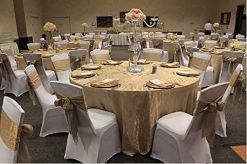 10 stk. Satin Stolebånd til Bryllupsreception - Universal Stol