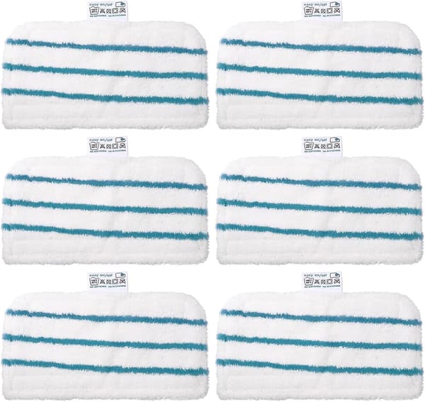 Set med 6 Rektangulära Mikrofiberdukar för Ångmopp Alterna, ZQKLA