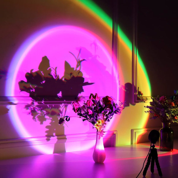 avstängd lampprojektion, 16 färger ändrar projektor LED-ljus, ZQKLA
