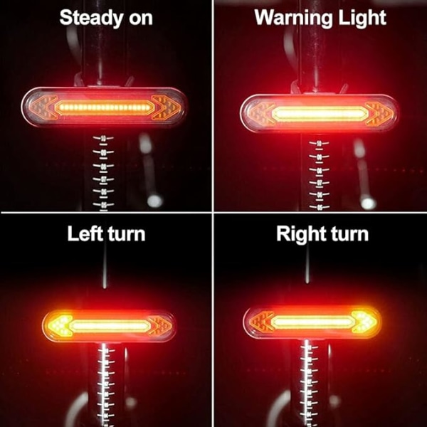Sykkel Baklys - USB Oppladbar