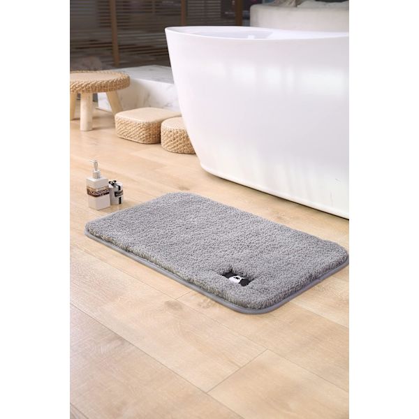 20''x32'' Grå Mikrofiber Badmatta Plysch Absorberande Halksäker ,ZQKLA