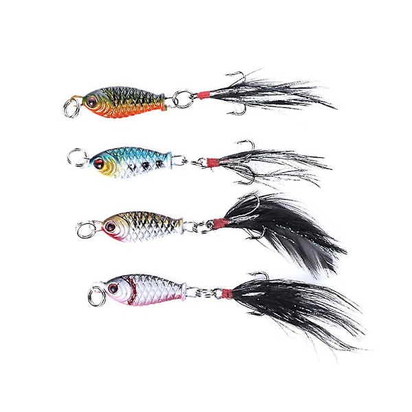 4kpl 2,5cm/4g Simulaatio Mini Kalastus Toukka Vieheet