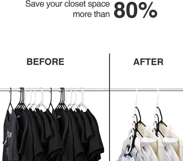 Sæt med 10 Magic Hængere Garderobe Hængere Organizer Tøj St,ZQKLA