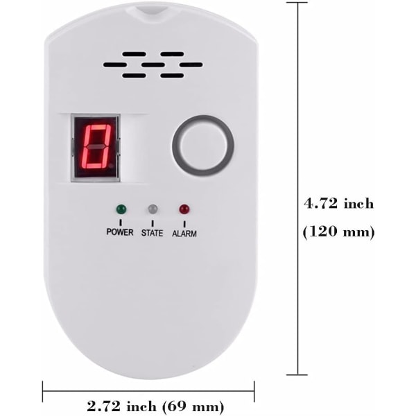 Naturgasdetektor, ultrakänslig digital gasdetektor, ,ZQKLA