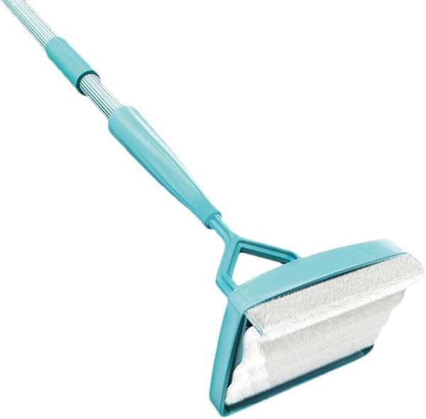 Sokkelrenser med mopphåndtak + 2 vaskbare mopphoder, flis