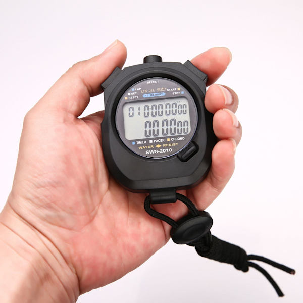 Digital Stopur - Interval Timer Med Stor Skærm, ZQKLA