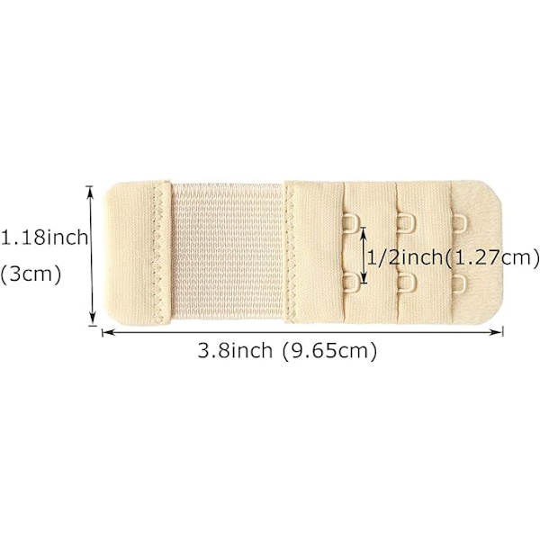3-pack BH-förlängare BH-förlängare 3 rader 2 krokar BH-förlängare BH-förlängare