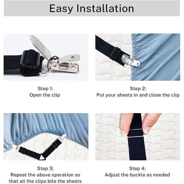 Sängklädesband, Släpper Inte Längre! Uppgraderade Elastiska Crisscro,ZQKLA