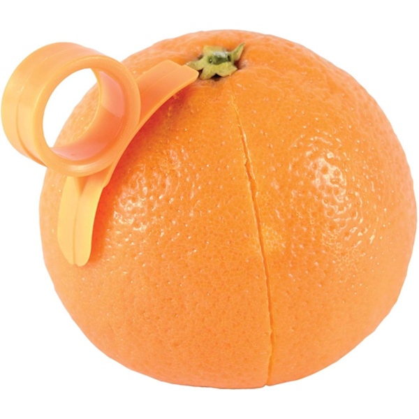 2X Orange Öppnare Skalare Skärare Plast Citrus Citron, ZQKLA