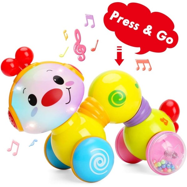 Babymusikalske leketøy Småbarn krypende Caterpillar leke for 1 2 3 ,ZQKLA