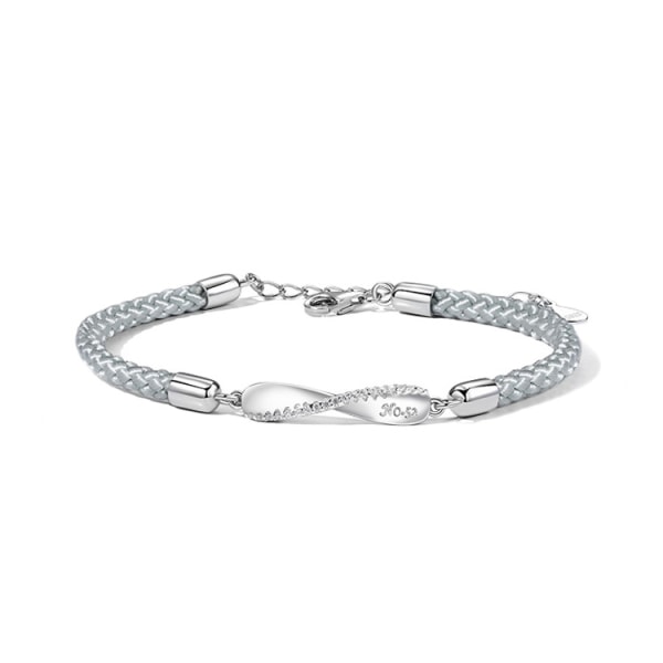 2 PC Mobius ring par armbånd sterling sølv mann og kvinne, ZQKLA