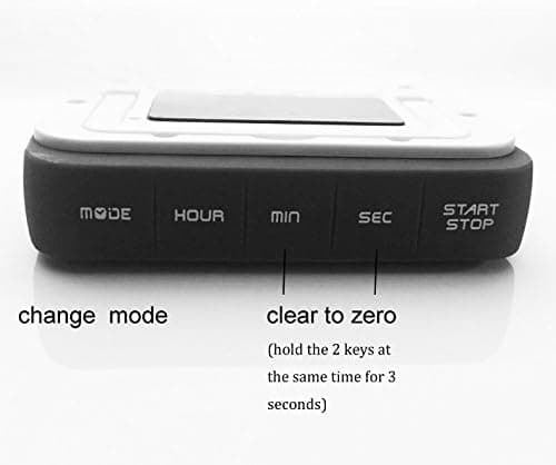 Digital Köktimer 12/24 Timmar Alarmklocka med Magnet, ZQKLA