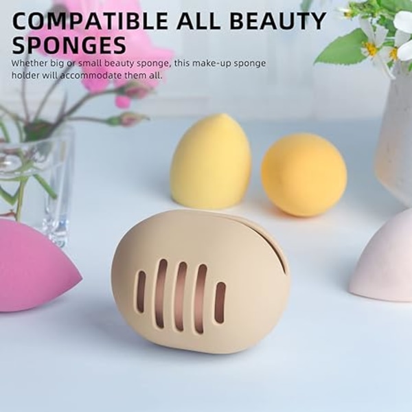 Svamphållare för smink, bekväm ventilerad silikon Beauty Blend, ZQKLA