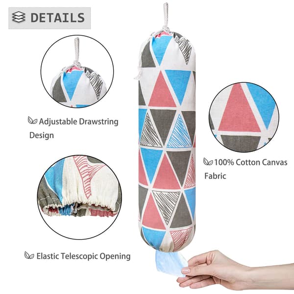 2 Stk. Plastpose Dispenser, Veggmontert Søppelposeholder, ZQKLA