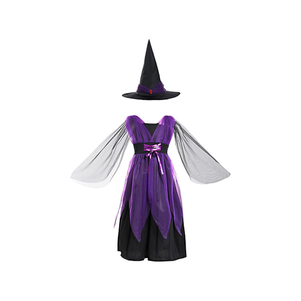 Halloween costume kids witch cosplay cape cosplay costume princes