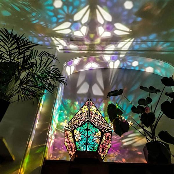 Boheme Mosaik Stjernehimmel Gulvprojektionslampe Bordlampe Sengeborde, ZQKLA