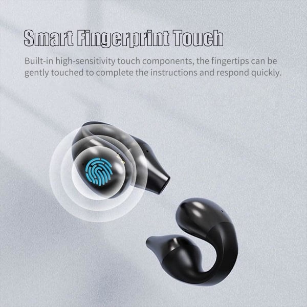 Trådlösa Bluetooth 5.2-hörlurar, Bone Conduction-hörlurar, ZQKLA