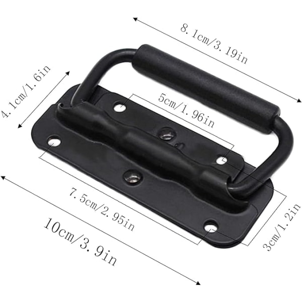 4-delars flightcase-handtag, verktygslådefjäderhandtag, dragfjäder F