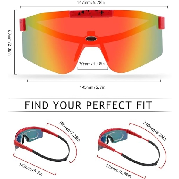 Cykelglasögon Polariserade solglasögon för cykling, bilkörning, golf