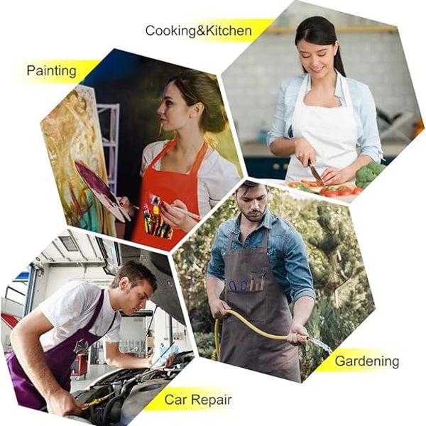 Unisex kockförkläde för vuxna och kvinnor - hållbart och bekvämt, ZQKLA