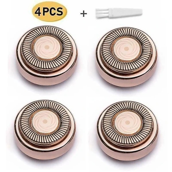 4 stk. Flawless Hair Remover Erstatningshoveder Blade Finishing Touch Epilator