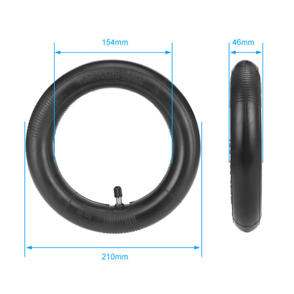 2-pack punkteringsresistenta däck 8,5 tum för M365/PRO-scootrar 2 inner tubes