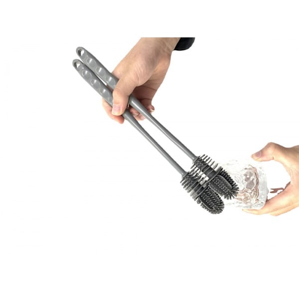3 i 1 Flaskestopper (Antall 1) Flaskebørste, Sammenleggbart Kopplokk C, ZQKLA
