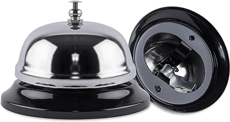 2-pack Ringklocka Reception 8,5 cm Silver Metall Rostskydd, ZQKLA