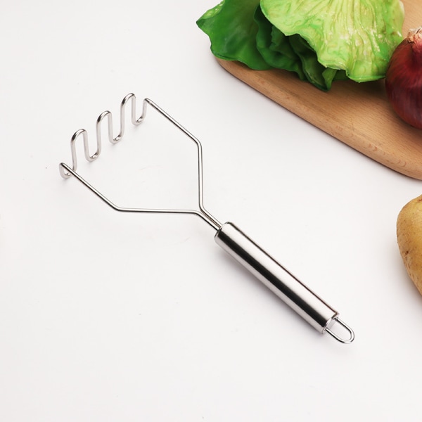 Kartoffelmoser, Robust Rustfrit Stål Metal Kartoffelmoser, ZQKLA