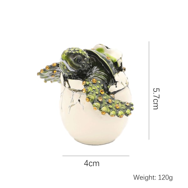 Hatching Turtle -korurasia, saranat, kristallit, emali, ZQKLA