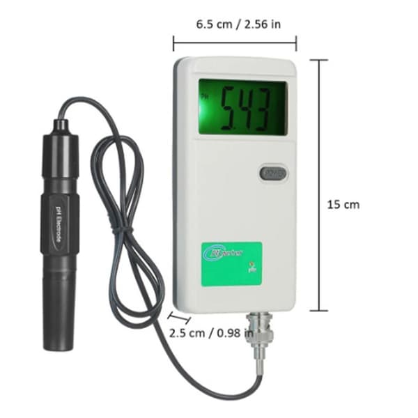 Digital pH-mätare Hög Precision pH-testare Bakgrundsbelyst Display Vattenkvalitetstestare för Laboratorium Dri