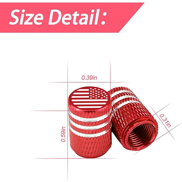 Däckventilhattar, 8-pack