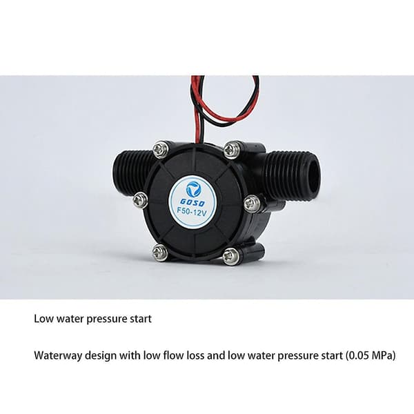 -Hydro Generator 12V 10W DC Vannstrømsgenerator Turbine Generator Hydroelektrisk Vannstrømsgenerator