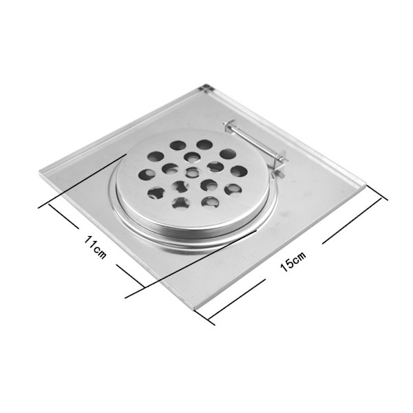 1 st 10*10cm badrumsduschfällgolvdräneringsrör tjock filt, ZQKLA