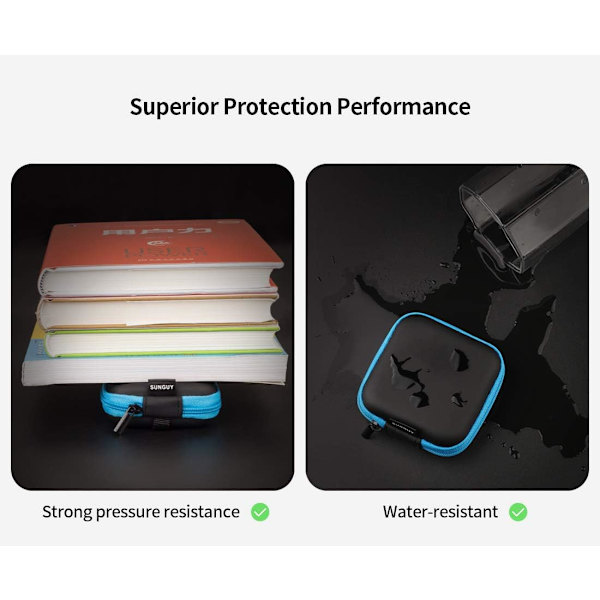 Hörlursfodral, 【1-pack】 Portabelt litet förvaringsfodral för hörlurar