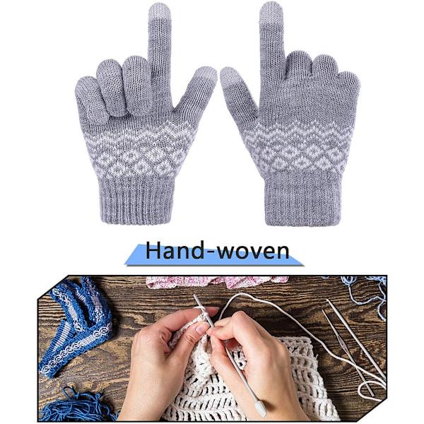 Vinterhandskar, Varma Touchscreen-Handskar med Halkskydd, ZQKLA