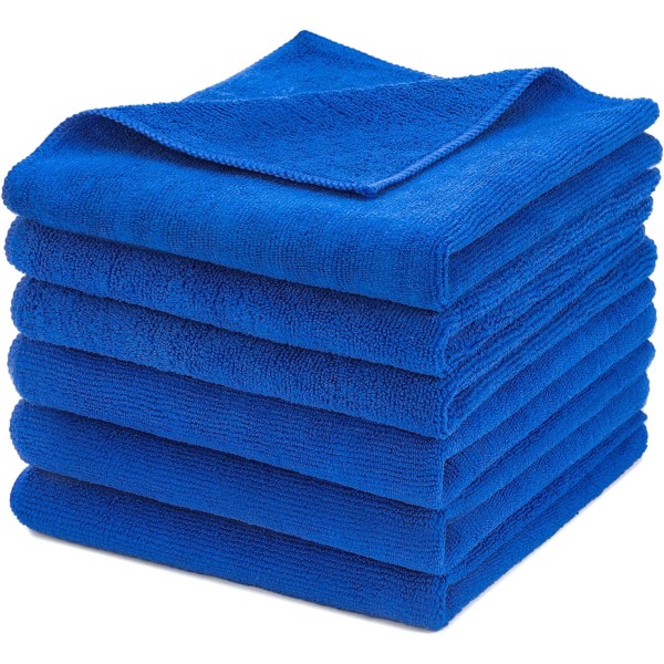 6-pak Premium Mikrofiber, 300gsm Fnullerfri Klude til Voksning, ZQKLA