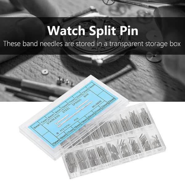 360 stk. Urremme Pins, Rustfrit Stål Urremme Led Spring Pi, ZQKLA
