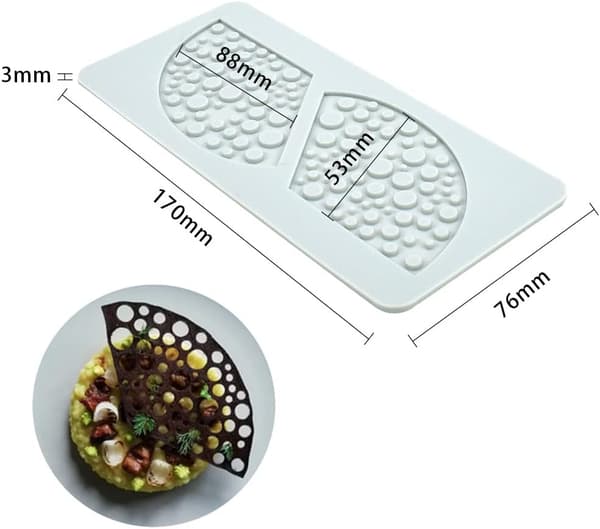 Silikon Fondant Spetsmatta Sockerhantverk Tryckform Dekorati, ZQKLA