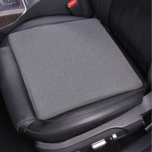 Firkantet Grå Setepute i Memory Foam