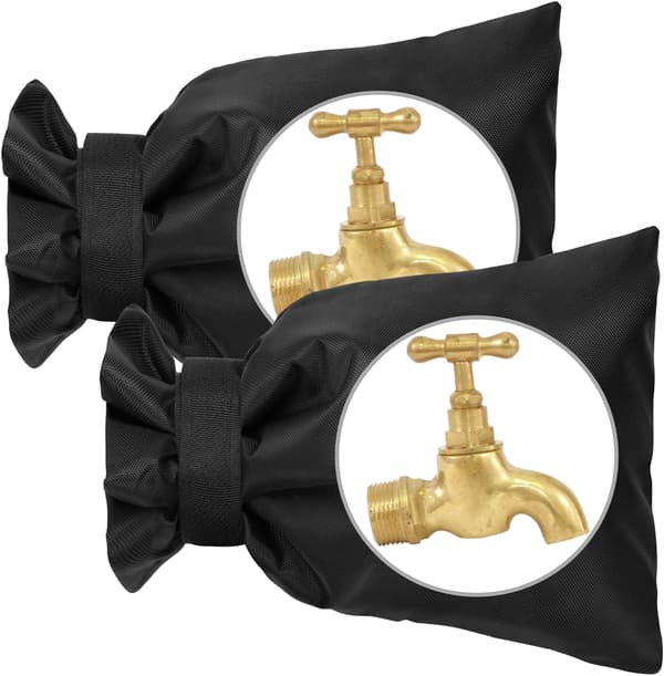 Kranlock för Utomhus, 2-pack Frostskyddande Kranlock, Vattentät