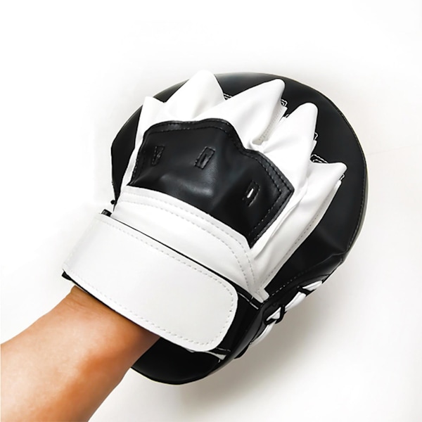 Bokse Læder Punch Focus Mitts, Trænings Håndpuder Til Karate, Muay Thai Kick, Sparring, Dojo, Ma
