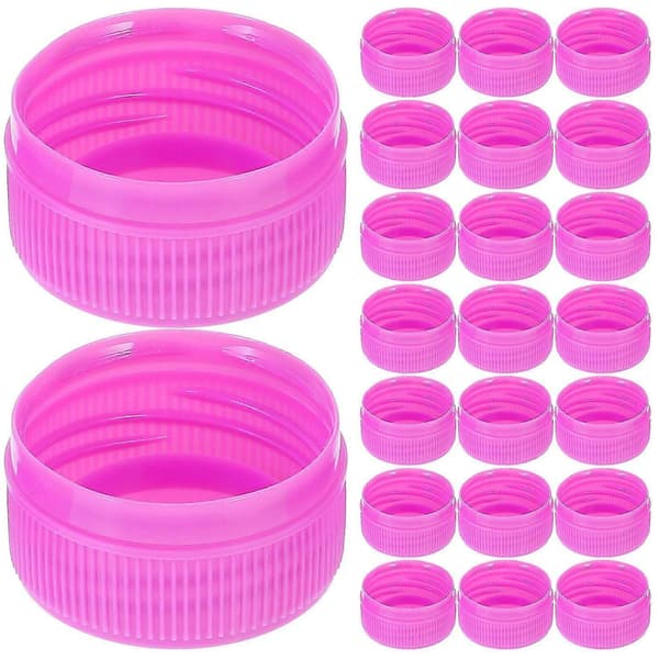 100 st Plastflasklock Plastflaskskydd Färgade Flasklock DIY Drickflasklock Barn Utbildning Rose
